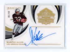 2021 Panini- Immaculate Collection Football- Marcus Allen No.HOF-MA 85/99 (AUTO)