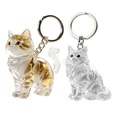 Pet Transparent Storage Keychain Cat Hair Keepsake Memorial Box