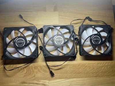 Phanteks M25-120 D-RGB PWM 120mm Case Fans 3-Pack REVERSE BLADE OEM NV5S Pull