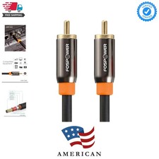 Digital Audio Coaxial Cable 24K Gold Plated Connectors S/PDIF RCA Male to ...