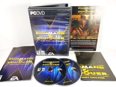 Command & Conquer: The First Decade PC DVD-Rom w/ Bonus Disc Manual & Poster
