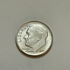 1961 Roosevelt Dime 90% Silver US Mint Circulated Good Condition See Pics - 03