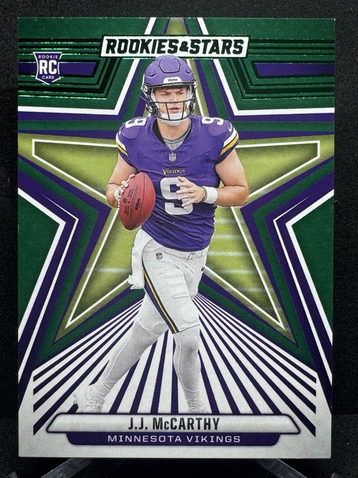 2024 Panini Rookies & Stars - Rookies J.J. McCarthy #135 Green (RC)
