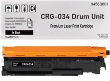 034 Black Drum Unit Remanufactured CRG 034 9458B001 Imaging Unit for imageCLA...