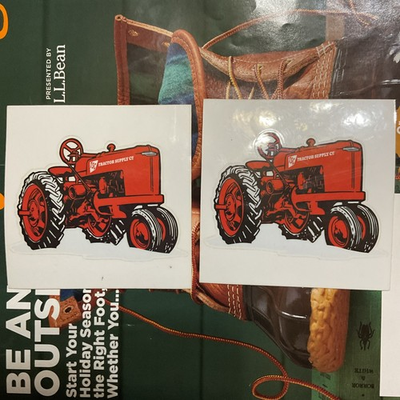 #ad Lot of 2 Tractor Stickers Red Tractor Supply Neighbors Club Live Life Out Here $5.50