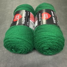 Super Saver 7 Oz. Red Heart Yarn 2 Pack Color 0368 Paddy Green 4 Ply Acrylic