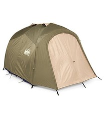 NEW REI Kingdom 4 Person Tent Rainfly Camping Glamping Inspected 2 Doors Window