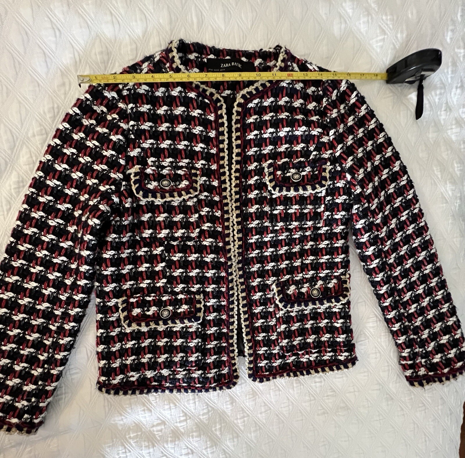 Zara Basic, women's jacket with pockets, lined, m… - image 2