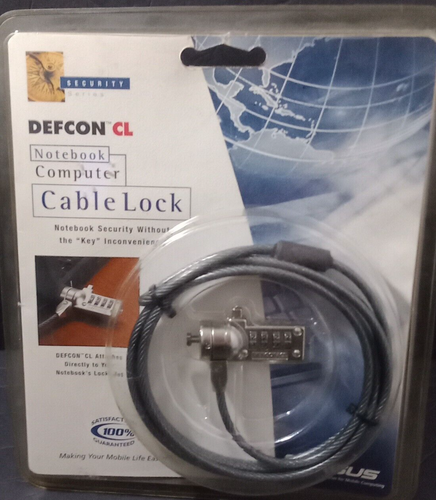 Tragus Defcon CL PA41OU Notebook Computer Lock 6.5 Feet  ( Loc. A- 37 ) New - Afbeelding 1 van 4