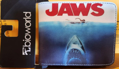 Jaws Movie Faux Leather Bifold Wallet With ID Clear Card Holder Limited Quantity