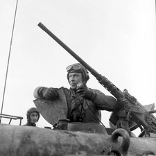 WW2 WWII Photo World War Two / US M4 Sherman Tanks on Exercise England 1944