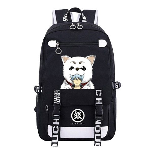 Anime GINTAMA Unisex Backpack Black 