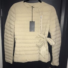 Peuterey Agama Down Padded Quiltedjacket Sz 42 Nwt Rrp £320 Beige