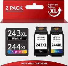 PG-243XL CL-244XL Ink Cartridges for Canon MG2522 MG4520 MG3320 MG3322 Printers