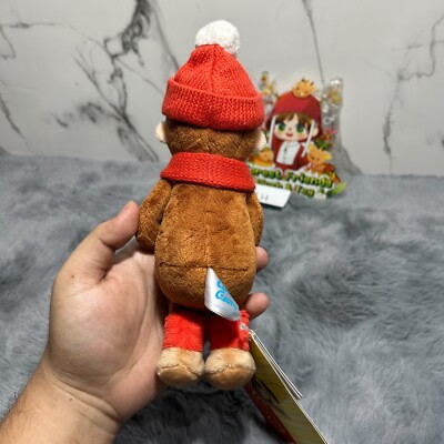 Curious George SEGA Monkey Winter wear Red Plush 6
