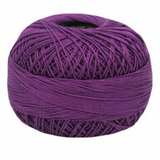 Lizbeth Egyptian Cotton Crochet Thread Size 20 Color 645 Dark Grape