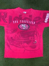 1996 San Francisco 49ers - All Over Print - Vintage NFL T-Shirt Medium 