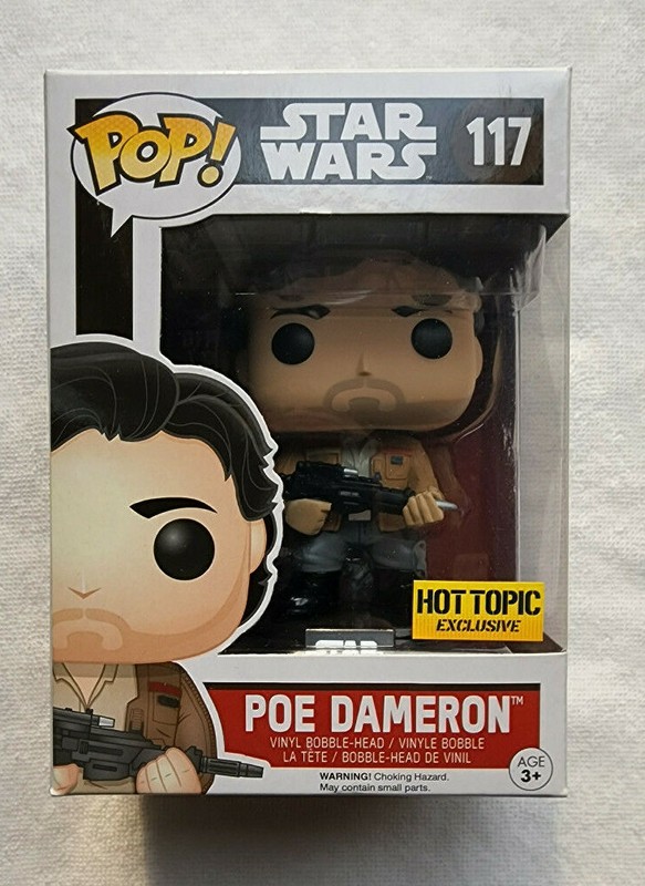 FUNKO POP! STAR WARS HOT TOPIC EXCLUSIVE POE DAMERON #117