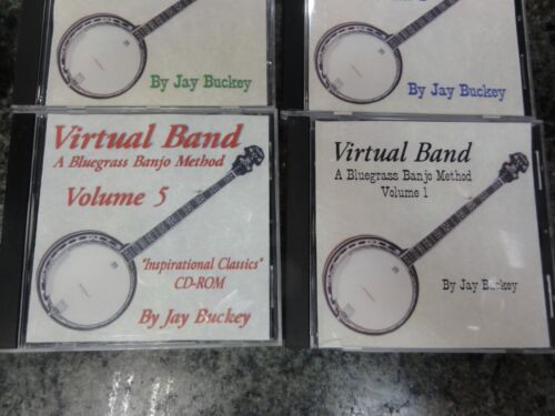 Virtual Band Banjo 4 Books and 5 CDS Bluegrass Banjo Method - Foto 21 di 21