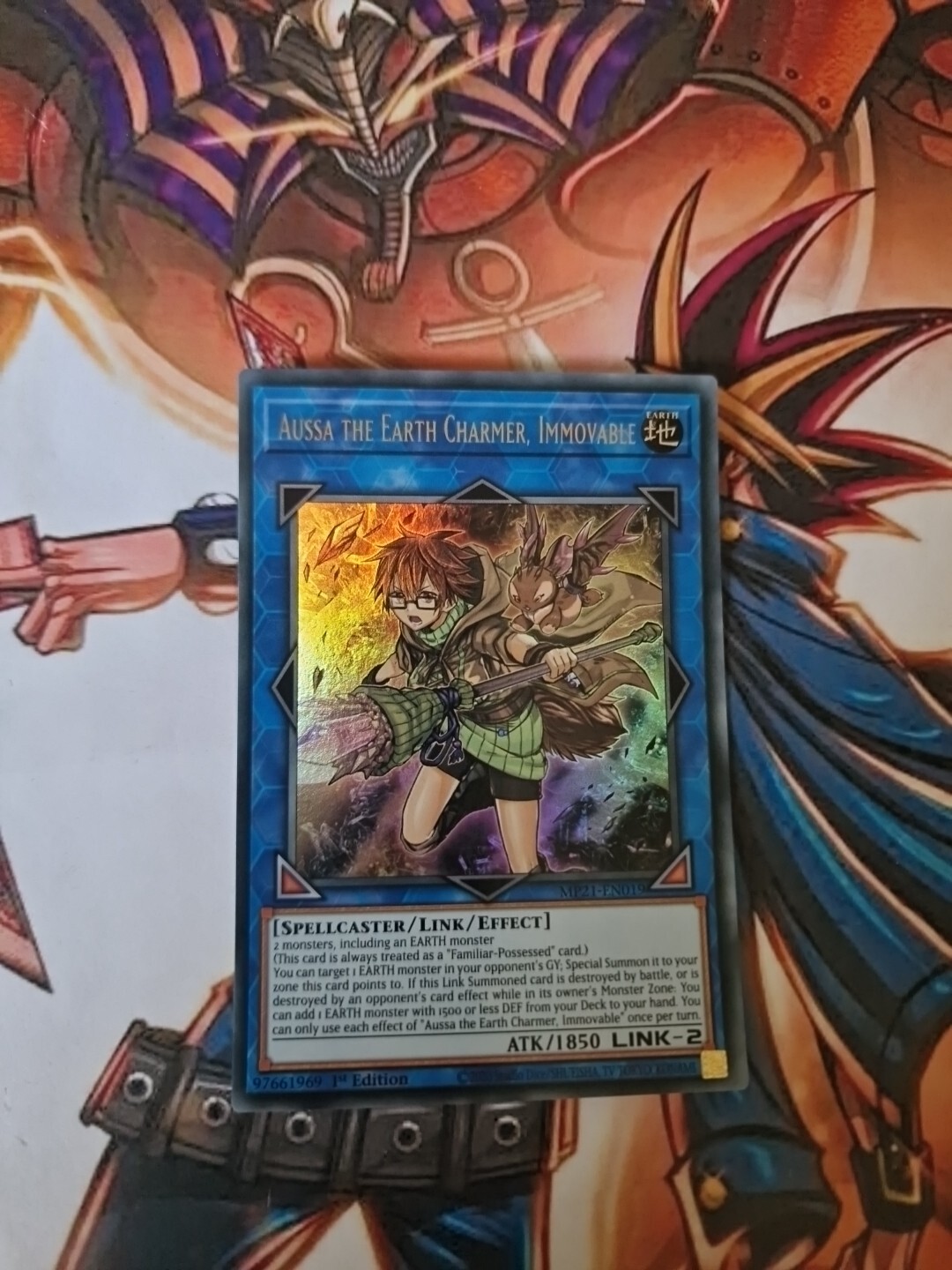 MP21-EN019 Aussa the Earth Charmer, Immovable Ultra Rare 1st Edition YuGiOh