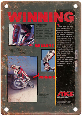 Old School BMX 1988 MCS Vintage Magazine Ad Reproduction Metal Sign B1197
