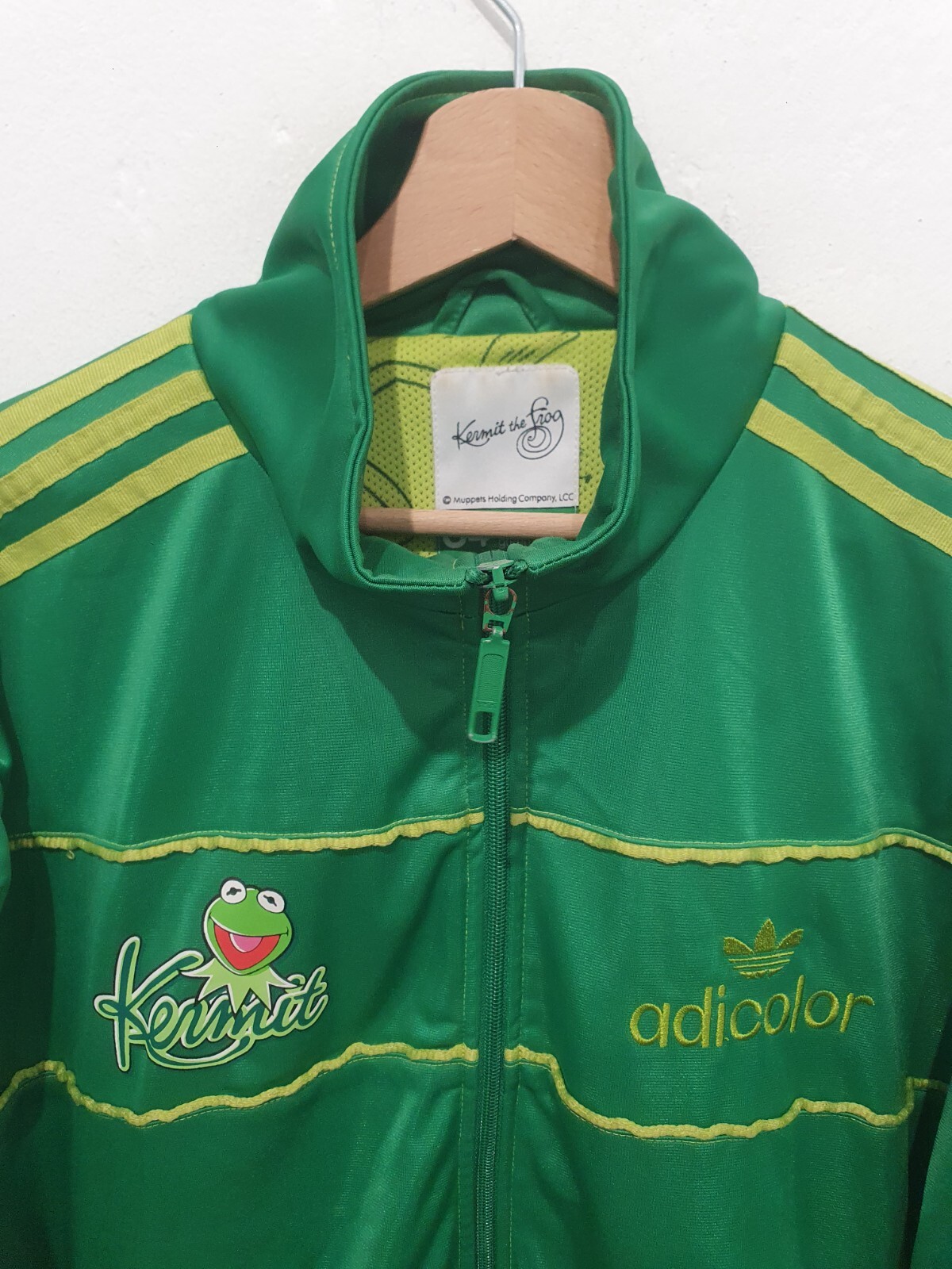 ADICOLOR KERMIT ADIDAS SIZE XL 2006 g4 green series TRACKTOP TRACKJACKET rare image 3