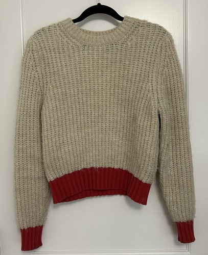 A. Gianneti Womens 100% Merino Wool Brown Cardigan Sweater Size L