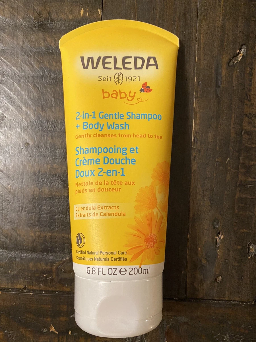 Weleda Baby Calendula Gentle Shampoo Body Wash Adults Also 6.8 Fl Oz Plant  Rich