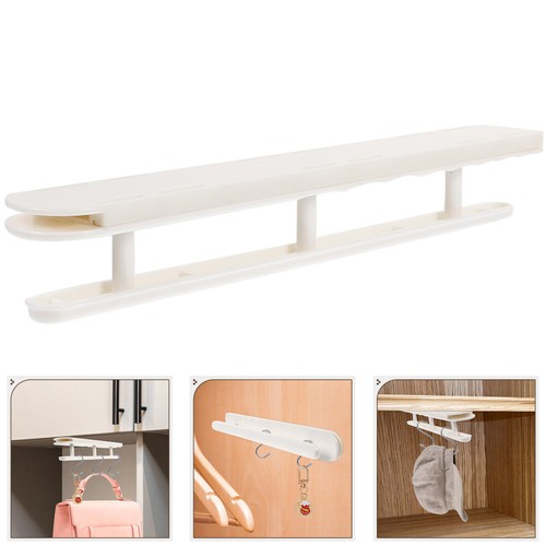 Indoor Wall Mounted Hanging Rack Retractable Clothes Hanger Clothes Rack