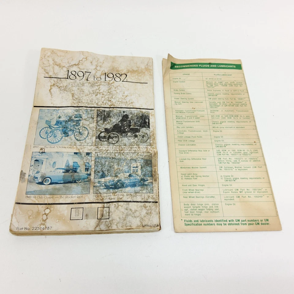 Oldsmobile Delta 88 98 1982 Custom Cruiser Tornado manual del propietario de fábrica libro Foto 4 de 4