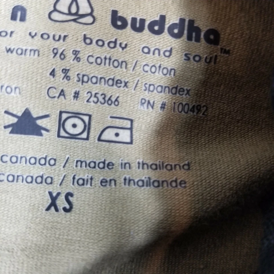 Chaqueta Blazer Neon Buddha Mujer Caqui Negro Manga Larga Algodón Botón Frontal XS Foto 3 de 4