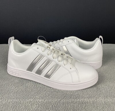 adidas advantage sneaker silver