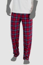 30 Macy's Men's Red Blue Cotton Plaid Pajama Sleepwear Lounge Pants Size M