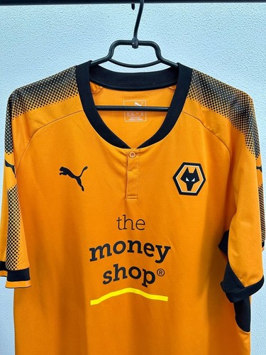 Wolverhampton Wanderers 2017-2018 Home Jersey Puma Shirt size XXL - Picture 2 of 13