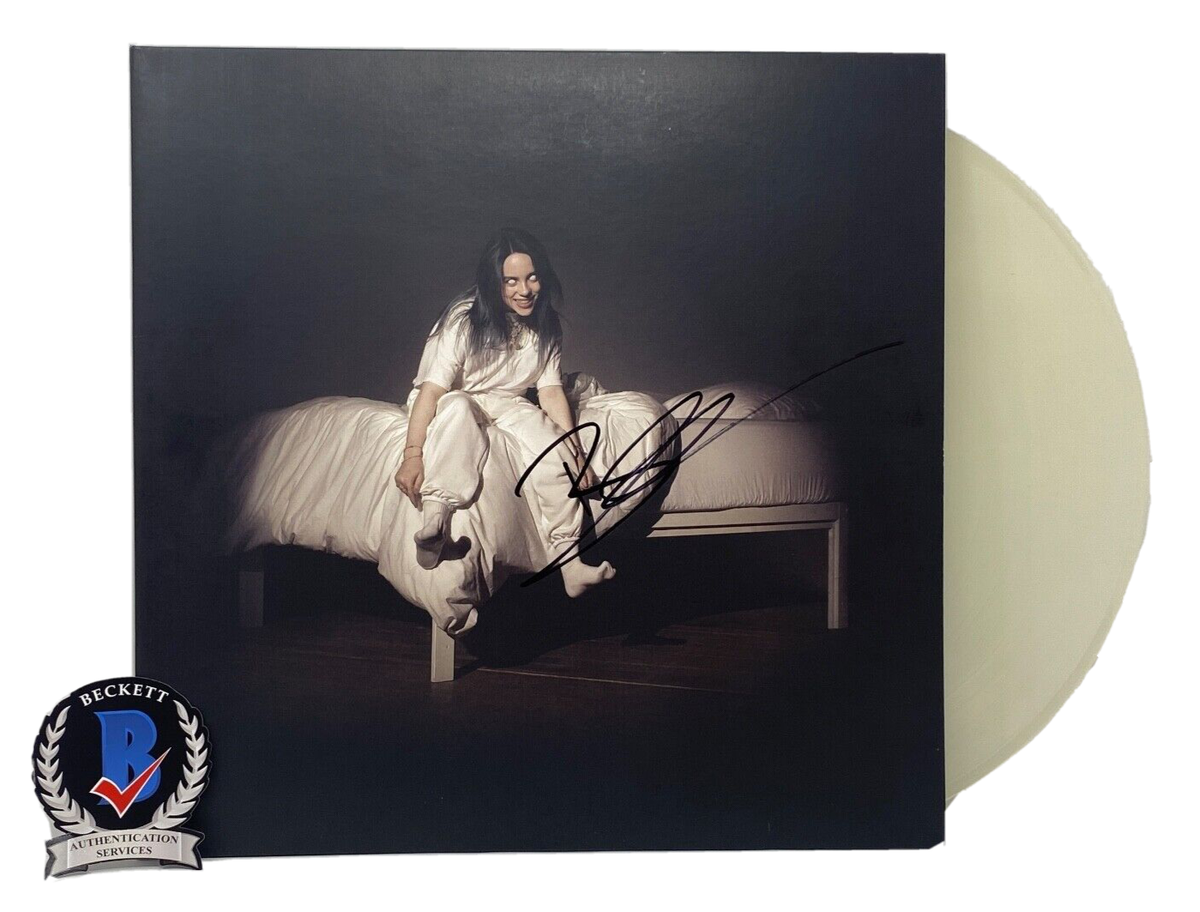 Billie Eilish Signed When We All Fall Asleep Vinyl Record Album LP