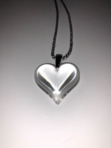 LALIQUE Heart Clear Sterling Silver 