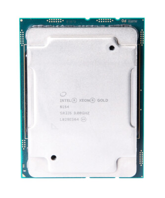 Intel Xeon Gold 6154 18-Core CPU 18x 3.00 GHz, Socket 3647, 200 Watt TDP - SR3J5