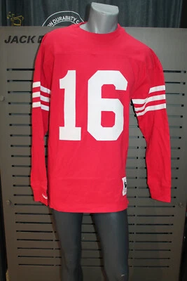Mitchell Et Ness NFL Nom & Number Ls T-Shirt San 49ers Joe Montana Neuf - Photo 1/4
