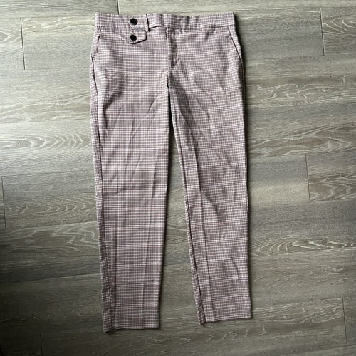 Mng Mango Rosa De Pantalón Inteligente Pantalones Talla 8 Medio Cremallera  Frontal | eBay