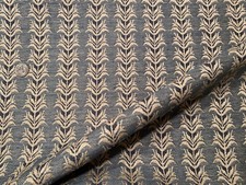 COLEFAX & FOWLER F4852-01 Hampden Navy Stripe 35% Linen Fabric $225 Retail  BTY