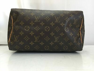 Auth Louis Vuitton Monogram Speedy 30 Hand Bag 9E140200g"