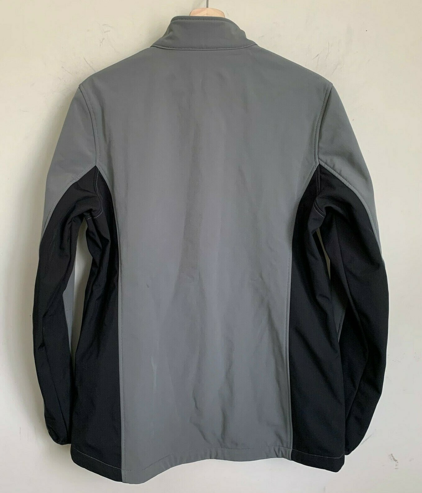 Clique Softshell Jacket Gray Black Stand Collar Z… - image 2