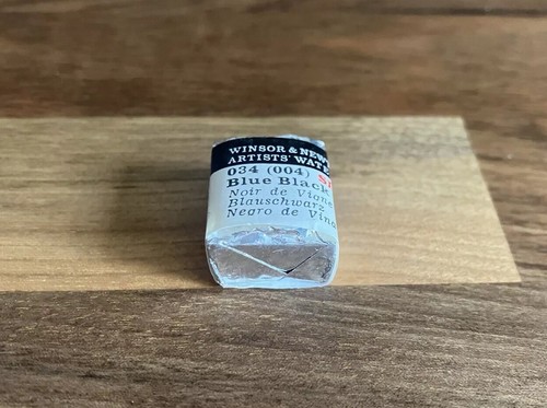 Winsor & Newton Artists’ Watercolour Paint Half Pan Blue Black 034 Vintage - Picture 2 of 4