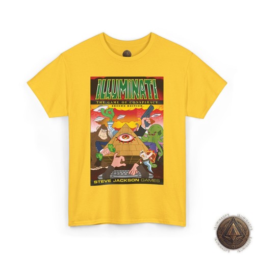 Illuminati The Game Of Conspiracy T-Shirt, 2nd Edition, Steve Jackson Games Tee - Picture 56 of 109