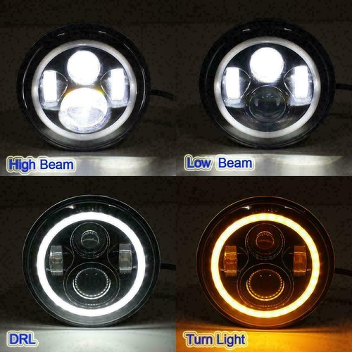 6PCS 7" LED Headlights Turn Signal Fender Lamps Kit For Jeep Wrangler JK 2007-18 - Bild 4 von 12