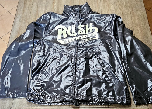 VINTAGE RARE RUSH TIME MACHINE ZIP UP WIND BREAKER XL