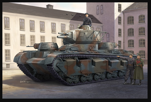 TRUMPETER 1/35 WW II GERMAN NEUBRAFAHRZEUG (RHEINMETALL) TANK MODEL 05528 NO BOX - Picture 18 of 19