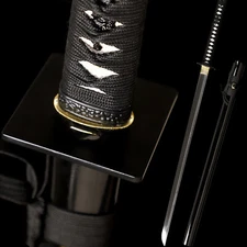 Ninjato 9260 Spring Steel Ninja Katana Sword Straight Blade Sharp Full Tang