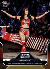 NIKKI BELLA SP 2025 Topps NOW Gold 7/50 Royal Rumble #12 NM-MT WWE Wre ID:129234