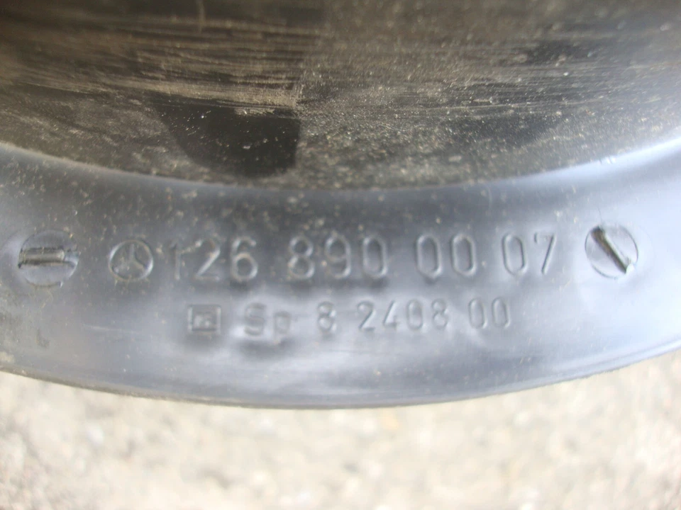 Porta neumáticos de repuesto Mercedes Benz W126 1981-1991 1268900007 300sel 420sel 560sel Foto 3 de 4